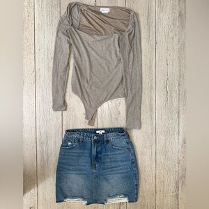 BP Classic Blue Jeans with Button Detail